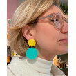 CARLA Turquoise & jaune - Francine BRAMLI Paris Bijoux