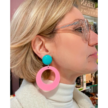 CLOE XS Rose & bleu - Francine BRAMLI Paris
