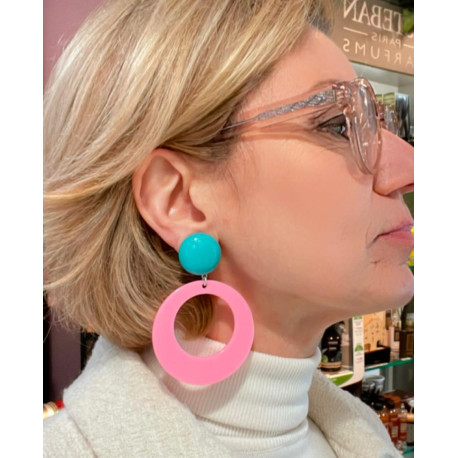 CLOE XS Rose & bleu - Francine BRAMLI Paris