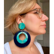 CLOE double bleue et turquoise - Francine BRAMLI Paris