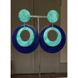 CLOE double bleue et turquoise - Francine BRAMLI Paris
