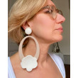 AZALEE beige & fleur ivoire - Francine BRAMLI Paris