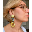 KEREN Maillons Bleu, doré, jaune - Francine BRAMLI Paris