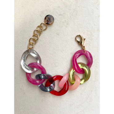 ALEXIS maillons multicolores - FRANCINE BRAMLI Paris bracelet