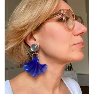 AMELIA bleu - Francine BRAMLI Paris
