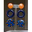 OMERINE Bleu/orange - Francine BRAMLI Paris Bijoux