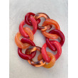Bracelet TONY Maillons rouge/orange - FRANCINE BRAMLI Paris
