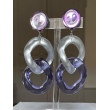 KARINE maillons violet/argenté - Francine BRAMLI Paris