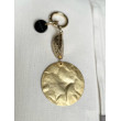 Porte-clés LAMBDA doré - Francine BRAMLI Paris Bijoux